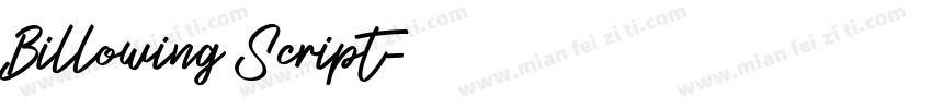 Billowing Script字体转换